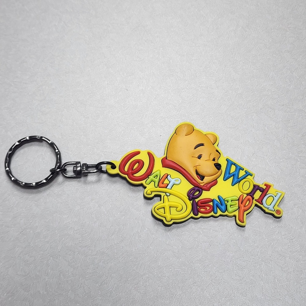 Vintage 90s Winnie The Pooh Tigger Laser Cut Key Ring Keychain Walt Disney World